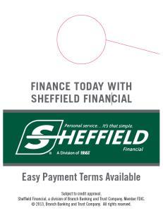 Dealer Hang Tags- Available to be printed at https://www.sheffieldfinancial.com/dealer_forms. Example displayed below. 8.