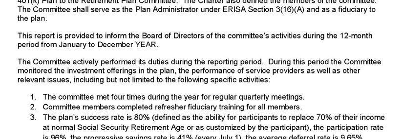 Board Year in Review Committee Charter