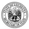 Jay Dardenne Secretary of State ARTICLES OF INCORPORATION (R.S. 12:24) Domestic Business Corporation Return to: Commercial Division Enclose $60.00 filing fee P. O. Box 94125 Make remittance payable to Baton Rouge, LA 70804-9125 Secretary of State Phone (225) 925-4704 Do Not Send Cash Web Site: ww w.