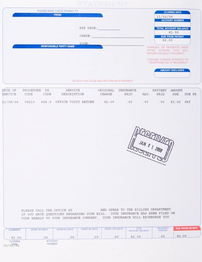 bookkeeping and receipt storage system for all the protected person s documents.