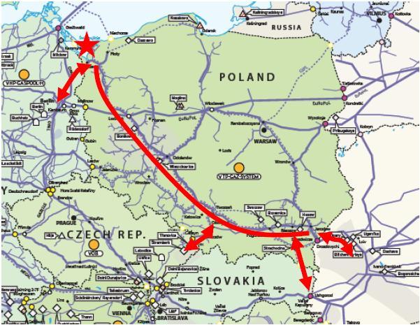 West-East corridor idea Interconnector Poland-Germany Source: Polenergia In terms of secured capacities, Polenergia already has 3.