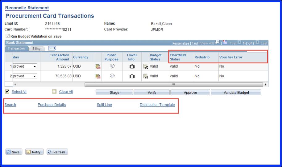 Merchant Name: The name of the vendor, links to the Merchant Details page. Status: Status of the transaction.