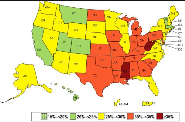 Behavioral Risk Factor Surveillance System Obesity by State: 2013 http://www.cdc.