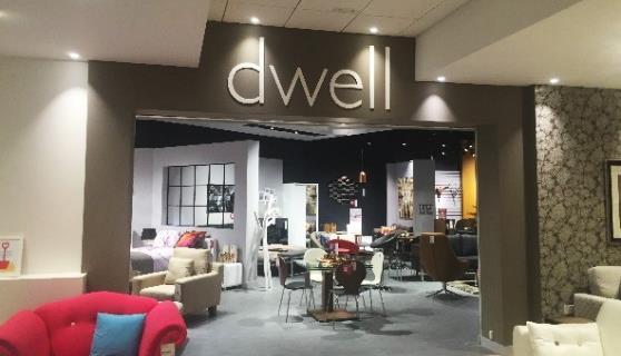 4 Retail Space Efficiency Continued Progress with Dwell and Sofa Workshop DWELL 15 new co-located