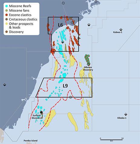 Kenya: Lamu Basin Proven oil at both ends of reef play Sunbird-1 well in Block 10A - Oil and gas discovery - Oil and gas column -