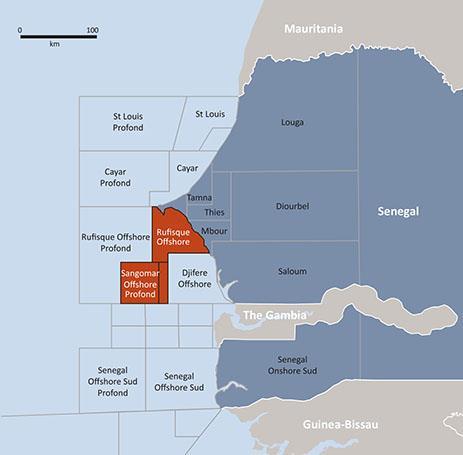 Senegal Discoveries in both in FAN-1 and SNE-1 wells FAR 15% interest Permit area of 7,000 km 2 Partners are Cairn Energy (Operator:40%), ConocoPhillips (35%) and Petrosen (10%) FAR carried through