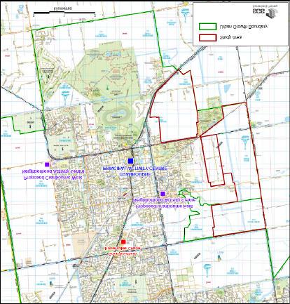 Figure 10: Activity Centres Surrounding Cranbourne East Study Area Thus when we take into account that certain sectors of retail will retain more of the expenditure generated locally than others, we
