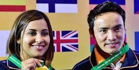 Jitu Rai-Heena Sidhu clinch gold medal in ISSF World Cup India's Jitu Rai and Heena Sidhu combined to clinch the gold medal in mixed team 10m air pistol event of the ISSF World Cup, beating Russia