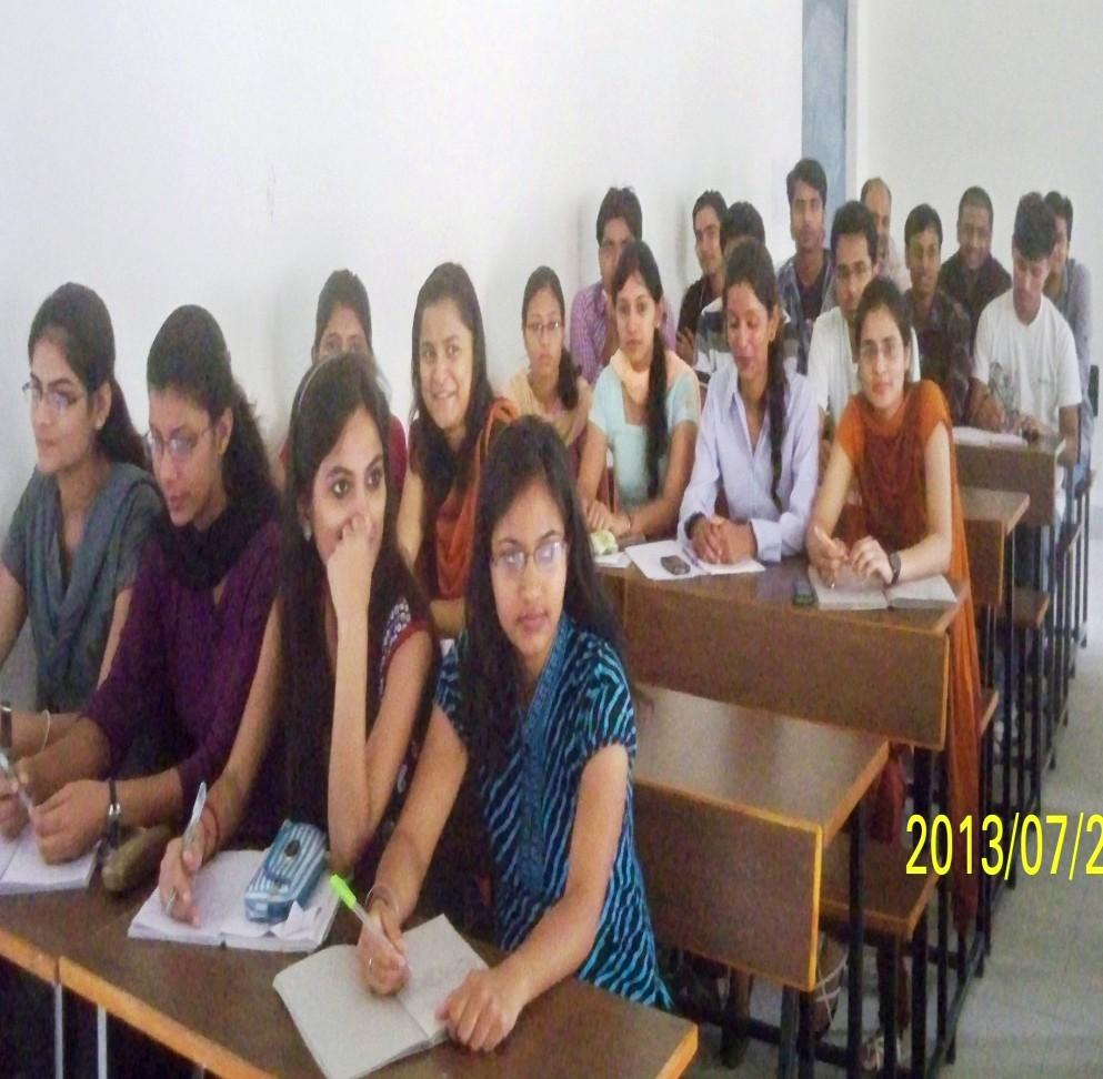 Final year students seen participating in personality development and communication skills workshop organized at BIAS during July, 2013.