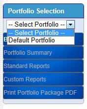 The PDF file has navigation functionality built-in to move around the various reports. Figure 46 Print Deal Package PDF Menu 4.11 Building a Portfolio A feature in 1.2.