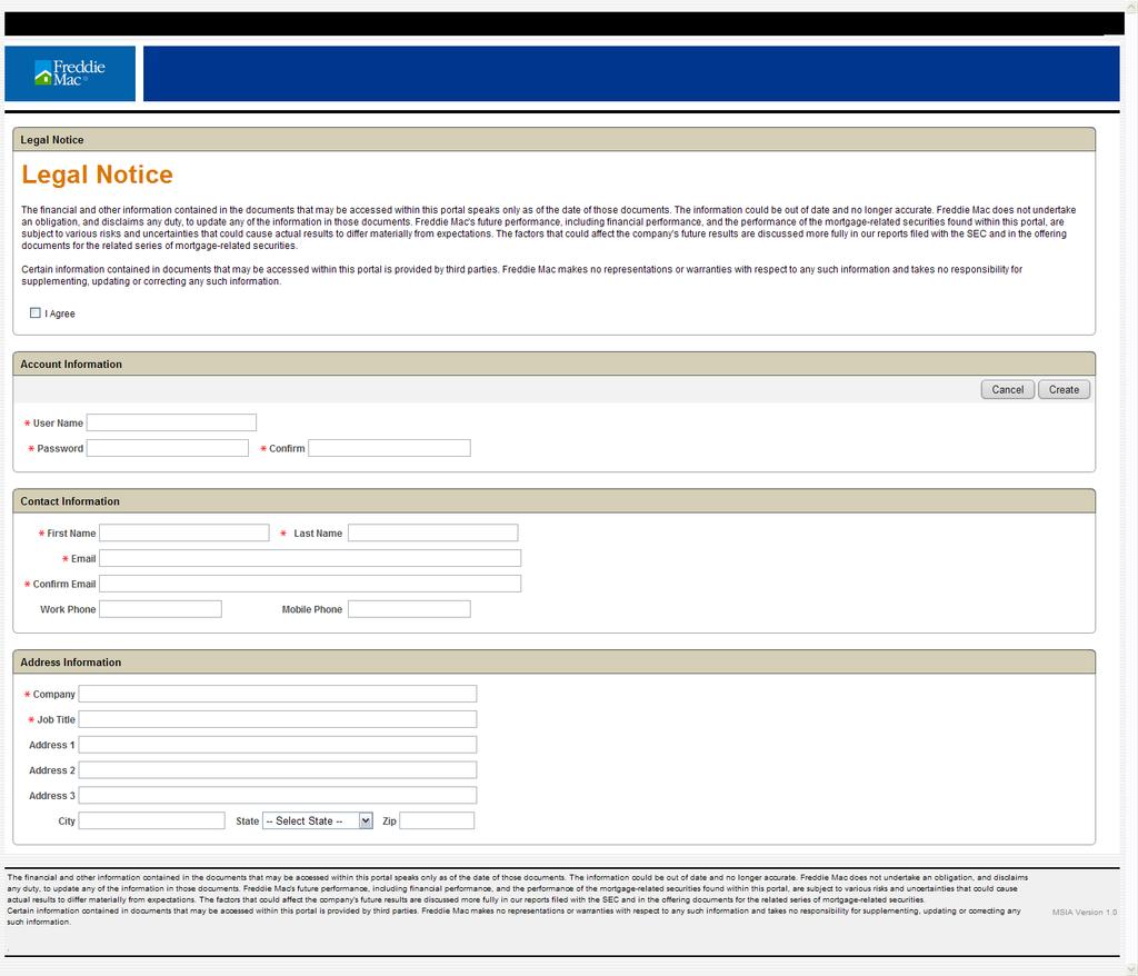 Figure 1 - Self-Registration and Login Clicking the self-registration button will bring up the user registration form as illustrated in Figure 2.