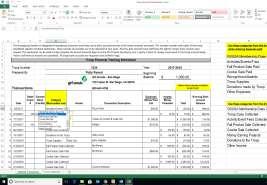 *Take a look at the Example Financial Tracking worksheet and other tabs at the bottom 2) Complete the Financial