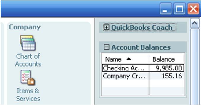 QuickBooks Basics Credit Cards The Credit Card transactions will appear on your Balance Sheet as a liability until paid.