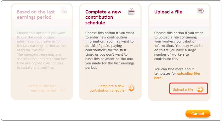 In Manage your contributions schedules, go to Your unpaid contribution schedules and look at the table to find the contribution schedule you want to send to NEST 4.
