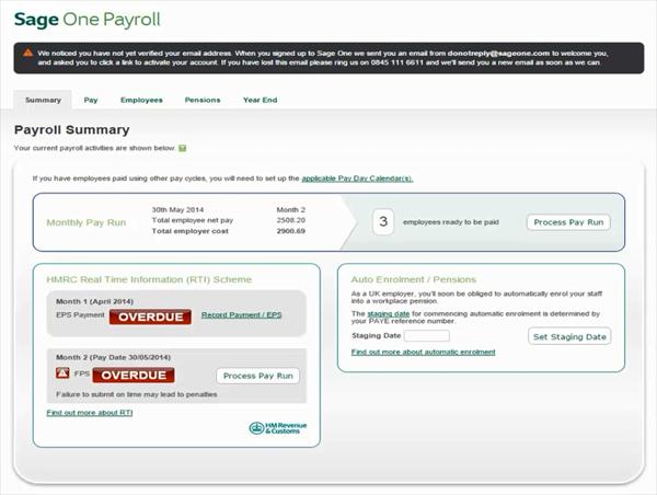 You have your Staging Date, now what? Once you have your date, sign in to Sage One Payroll online at https://app.sageone.