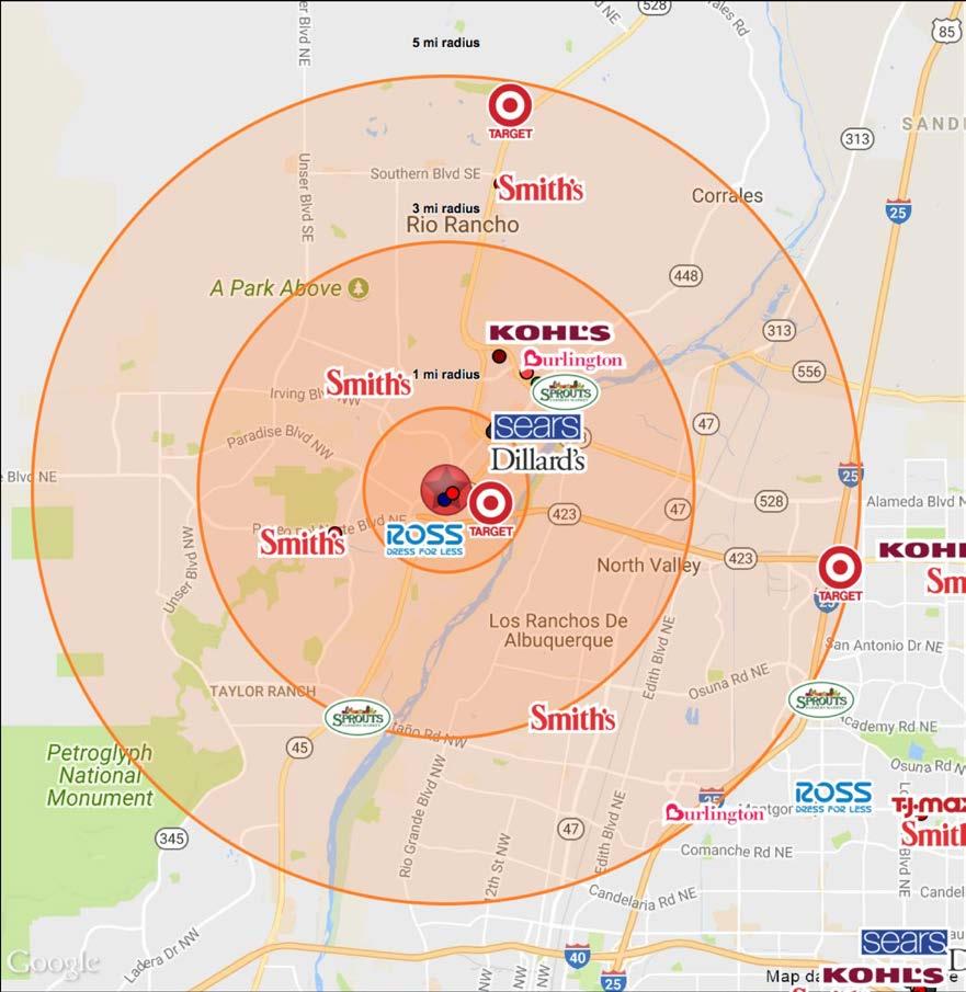 5 Mile Radius 3 Mile Radius 1 Mile Radius SITE The information contained herein and attached is provided from sources deemed reliable.