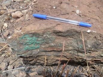 IOCG-style gold and copper mineralisation 11m at 2.2 g/t gold, 2.7% copper, incl. 3m at 5.