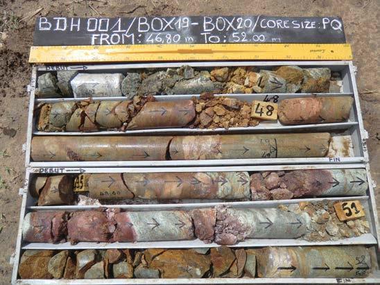 Balogo Project (Burkina Faso) Netiana Gold Discovery Near surface under 2m of soil cover No artisanal miners Multiple, high grade gold quartz vein lodes Oxide