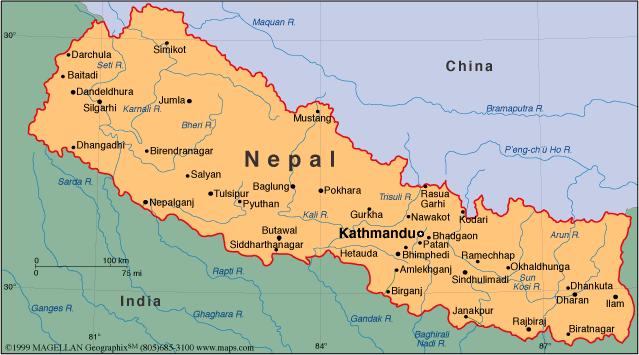 Nepal: Country Profile Area: 147,181 km 2 ; between India & China Population:~29.75 million, Population growth rate: 1.1% (annual, 2017) Literacy rate: 65.