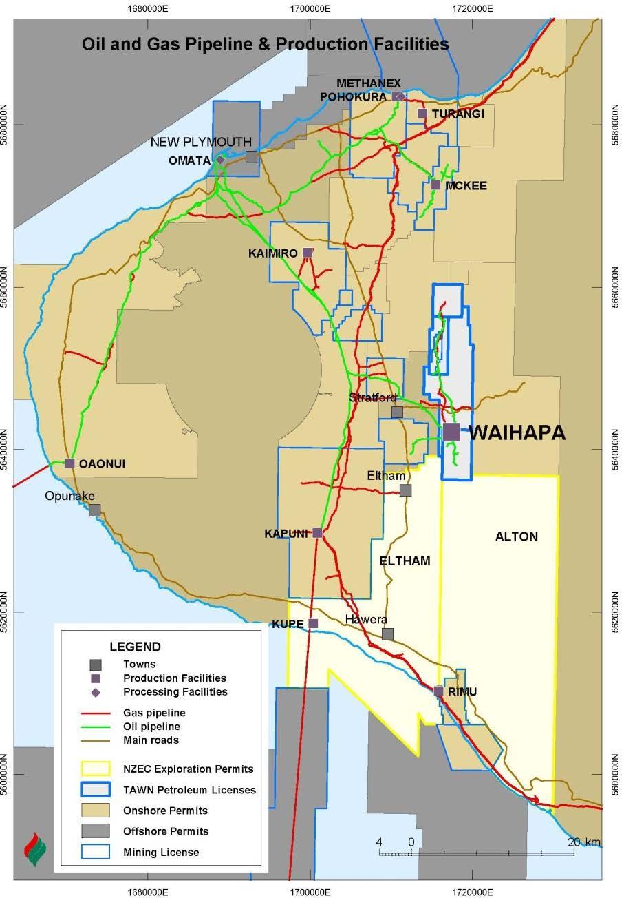 Midstream Assets Strategic Infrastructure Only open-access midstream facility in Taranaki Basin business opportunities for processing third-party gas, liquids, oil and water Full-cycle gathering and