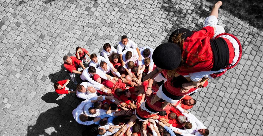 We and the Castellers de Barcelona The human towers are like us: every