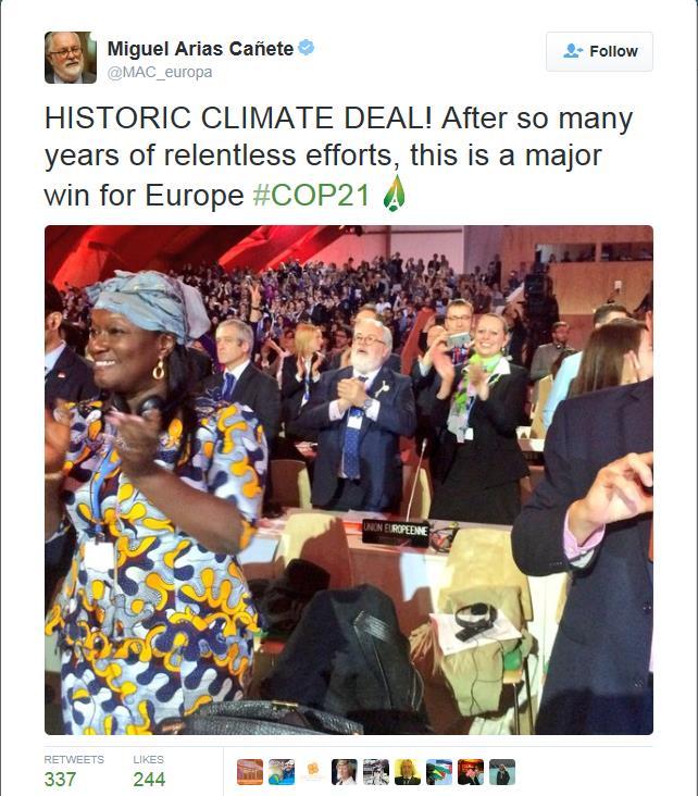A historic Agreement A new chapter in international climate governance and action A win for