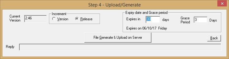 3.4. File Generate & Upload to Extranet Last button which is given on Trader Entitlement & Client Master window is Data Upload on Extranet On click of this button, upload & generate window will get