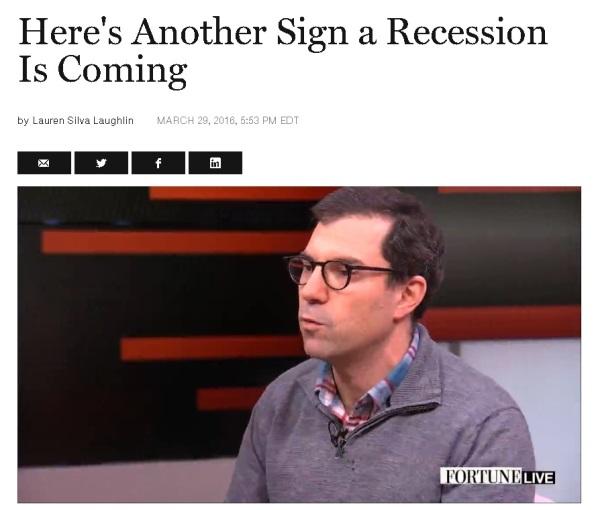 recession Predicting bad