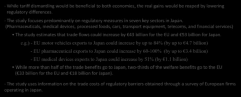 - The study focuses predominantly on regulatory measures in seven key sectors in Japan.