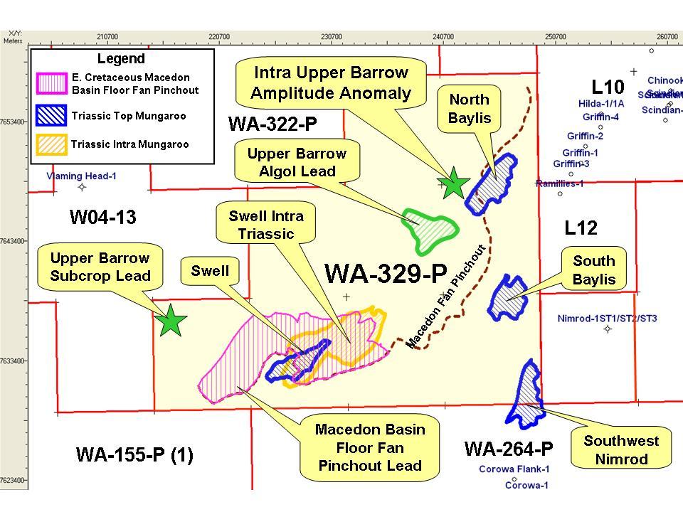 WA-329-P EXMOUTH SUB-BASIN (Octanex 50%) The WA-329-P Joint Venture consists of: Octanex N.L. 50% and Operator Strata Resources N.L. 50% The joint venture now holds a substantial amount of 3D seismic over this permit.