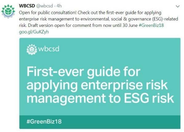 Applying ERM to ESG-related
