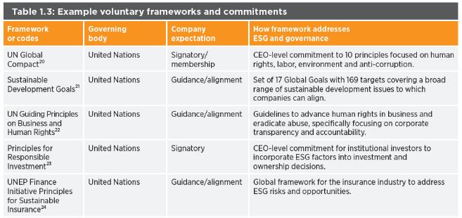 level Understanding the ESG issues and risk management