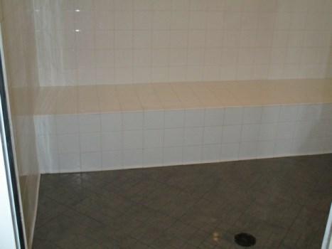 Comp #: 2731 Steam Rooms - Refurbish/Re-tile Quantity: (2) Steam Room(s) Location: Steam room interior(s) Evaluation: Approximately 930 GSF total tile surface area.