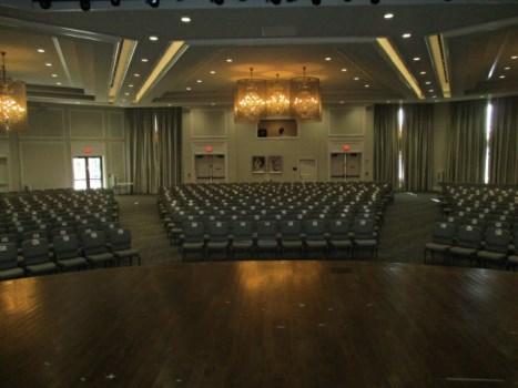 Comp #: 2753 Meeting/Social Room - Remodel Quantity: (1) Room Location: Clubhouse interior Evaluation: Includes approximately 1,026 GSY of carpeting, (1) large wooden stage, (11) large chandeliers,