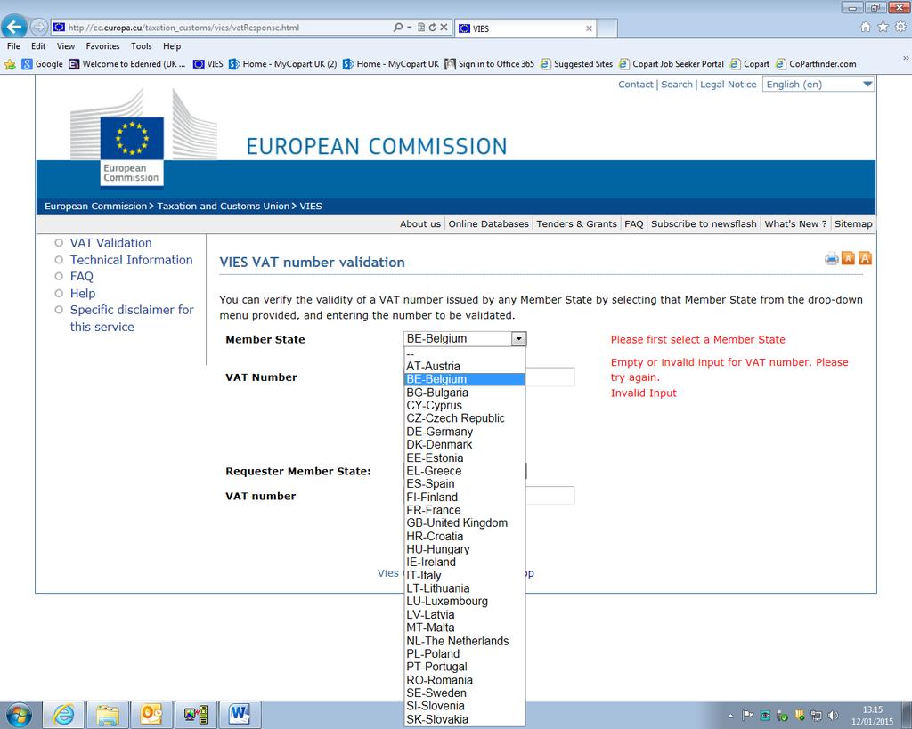 Section A - Countries Member of the EU?