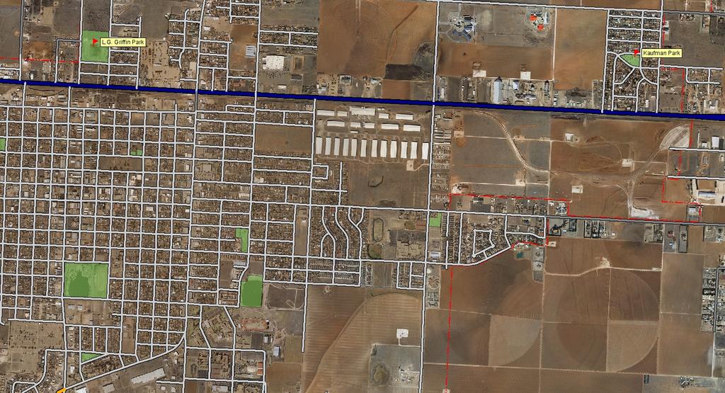 Levelland Park Map Data displayed were gathered by the City of Levelland for