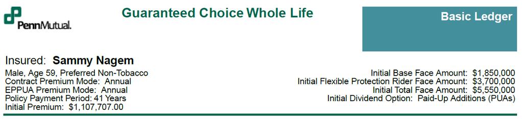 Whole Life Insurance 17 Not valid without complete
