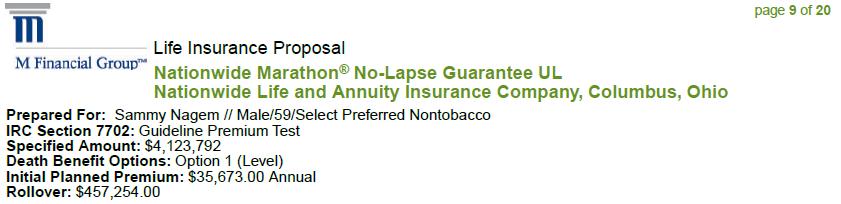 No Lapse Guarantee UL 30 Not valid without complete life insurance illustrations stating important information about