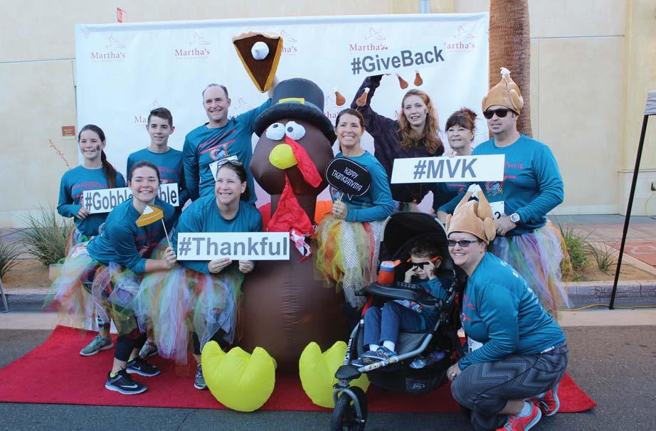THANKSGIVING DAY 5K The Thanksgiving Day 5K Benefiting Martha s Village & Kitchen has become a cornerstone of the holiday season in the Coachella Valley.