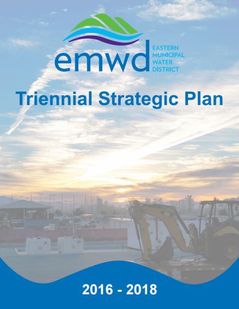 STRATEGIC PLAN In March, 2016 the Board of Directors adopted the Triennial Strategic Plan and Strategic Priorities for 2016-2018.
