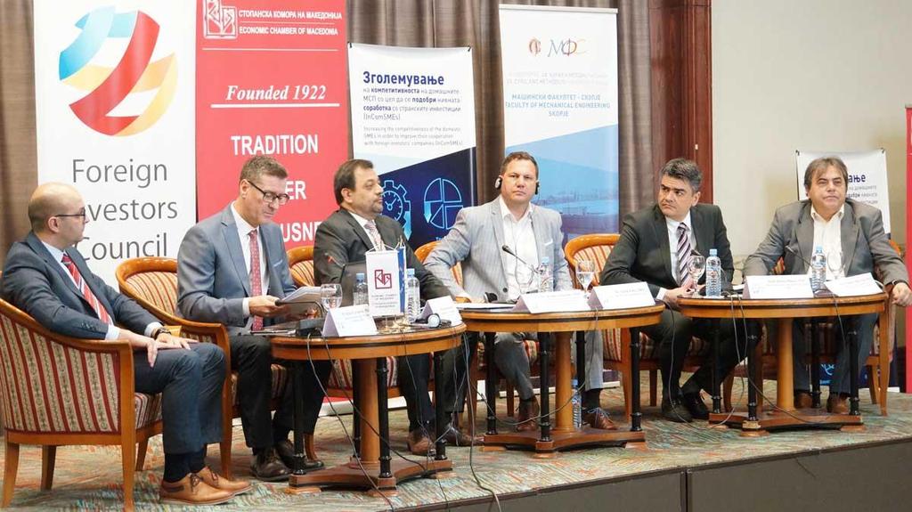 Robert Minovski, PhD, leading partner and professor at the Faculty of Mechanical Engineering in Skopje presented the key points and objectives of the Project, as well as the results of the recent