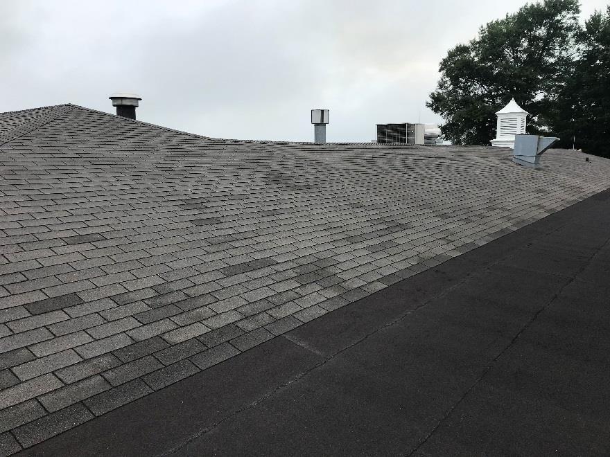 Pool Locker roof Replace existing shingle and modified