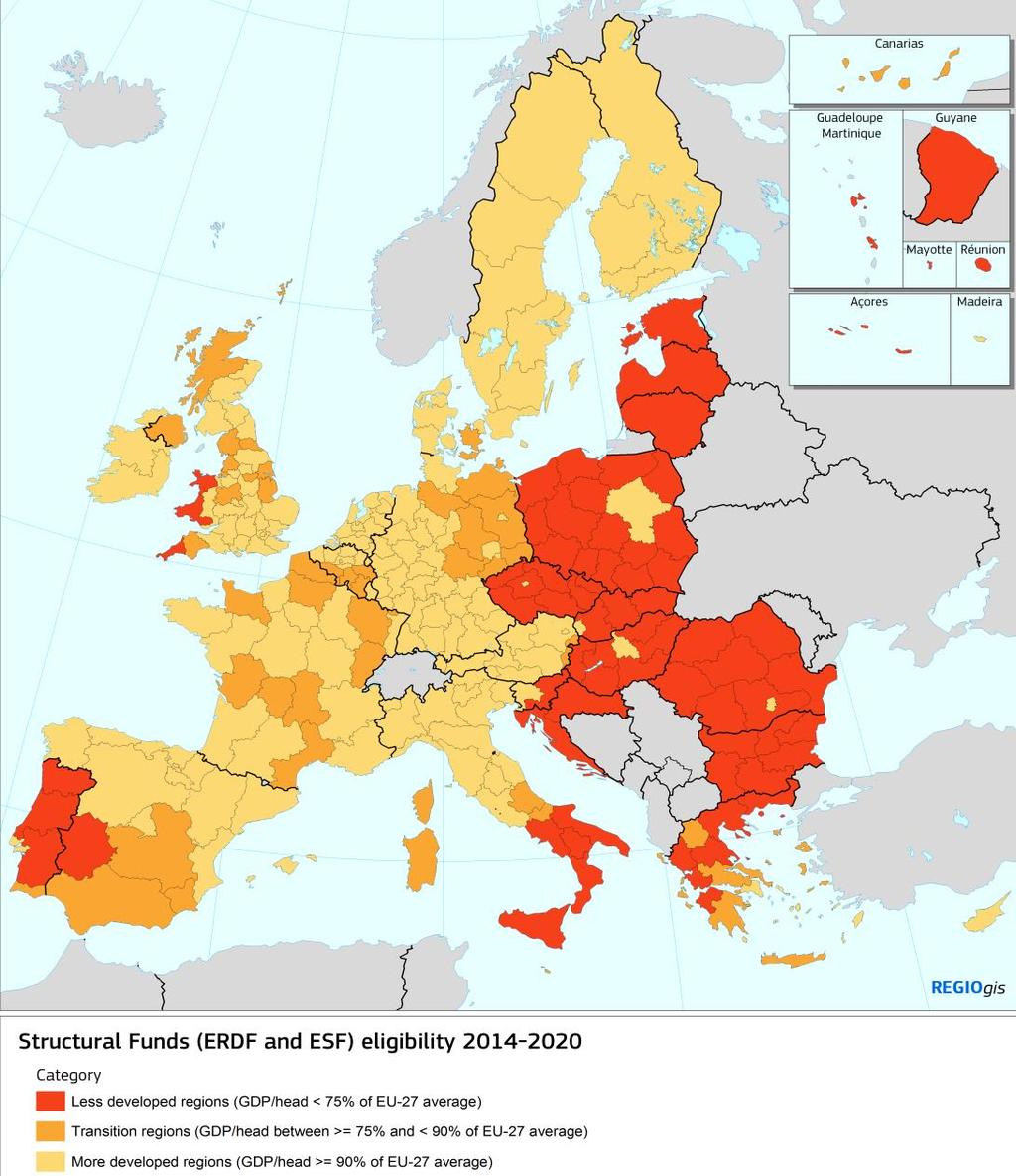 Cohesion Policy Based on EU Treaty and aiming at 'economic, social and territorial cohesion' and 'reducing disparities' Major reform for the 2014-2020 period and alignment with Europe 2020