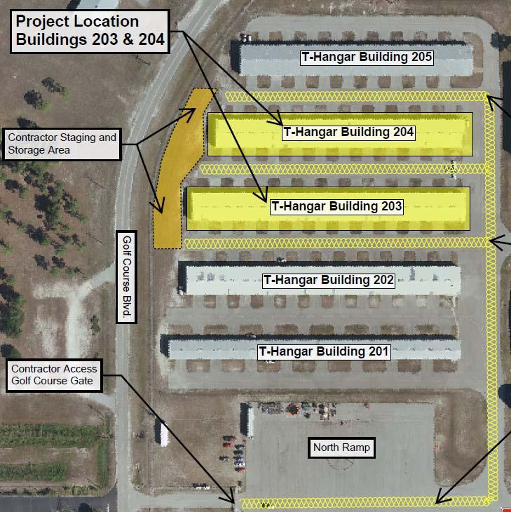 CAPITAL IMPROVEMENT PROGRAM REPORT SEPTEMBER 2018 PROJECT REPORT 10 Construction Phase PROJECT TITLE Replace T-Hangar Doors CIP No.