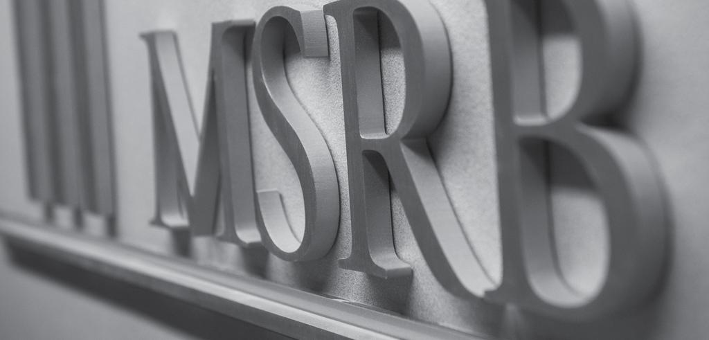 About the MSRB: The Organization Behind EMMA The MSRB was created by Congress in 975 as a self-regulatory organization to serve as the principal regulator for the municipal securities market.