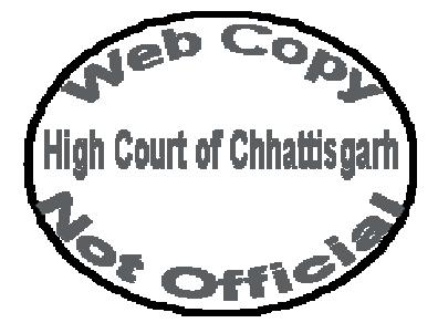1 HIGH COURT OF CHHATTISGARH, BILASPUR AFR Writ Petition (L) No.