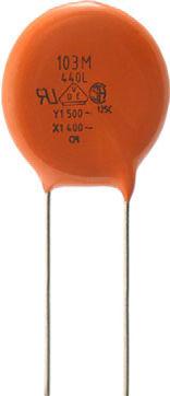 4L Series AC Line Rated Ceramic Disc Capacitors Class X, 76 V AC / Class Y, 5 V AC FEATURES Complies with IEC 6384-4, 4 th edition High reliability Radial leads High capacitance up to nf Singlelayer