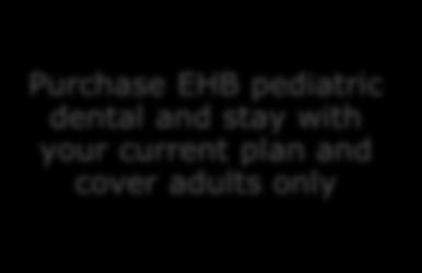 cover adults only Medical Option 2 Plan Without EHB Pediatric