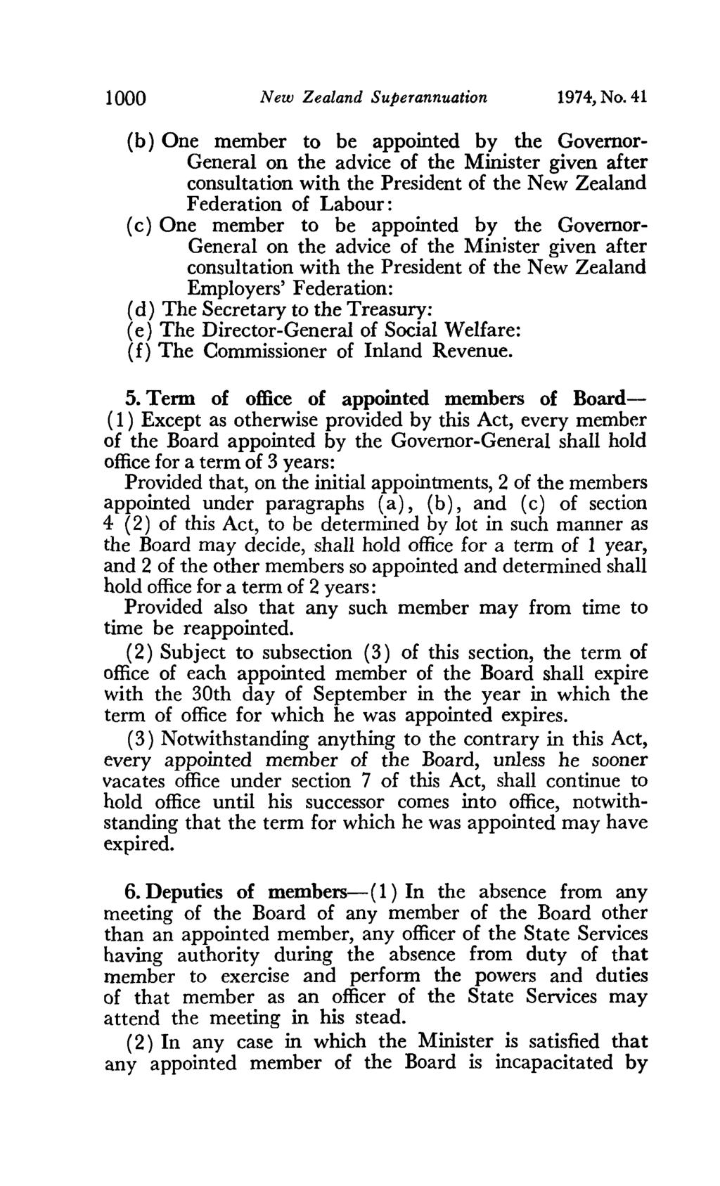 1000 New Zealand Superannuation 1974, No.