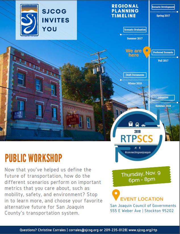 Alongside the public outreach results and discussion of key transportation projects, staff will be presenting additional technical information on how the four scenarios perform one to another.